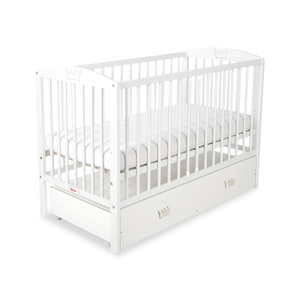 Lettino Neonato 120x60cm con Cassetto Maxi