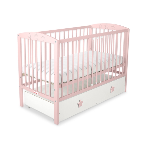 Lettino Neonato 120x60cm con Cassetto Maxi Stelle