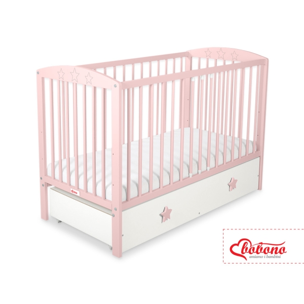 Lettino Neonato 120x60cm con Cassetto Maxi Stelle
