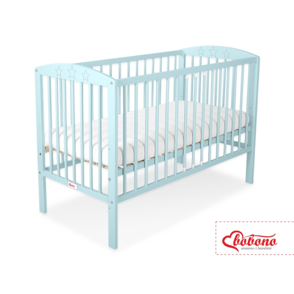 Lettino Neonato 120x60cm Menta Stelle