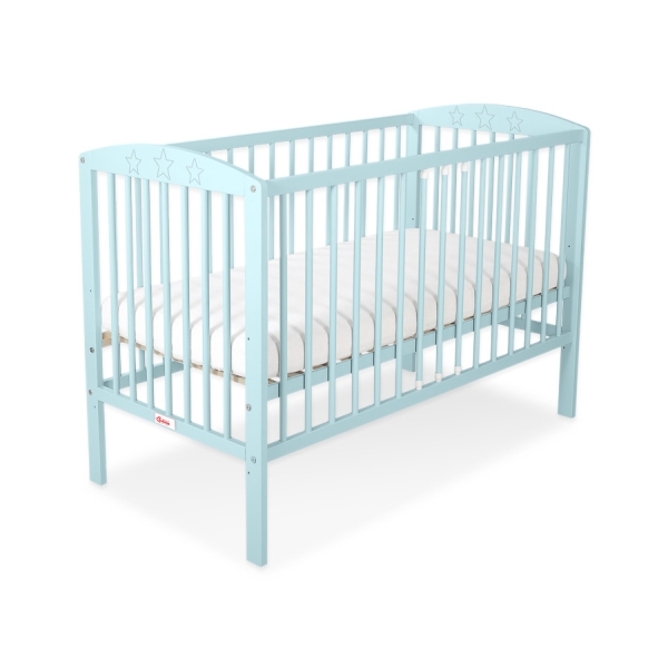 Lettino Neonato 120x60cm Menta Stelle