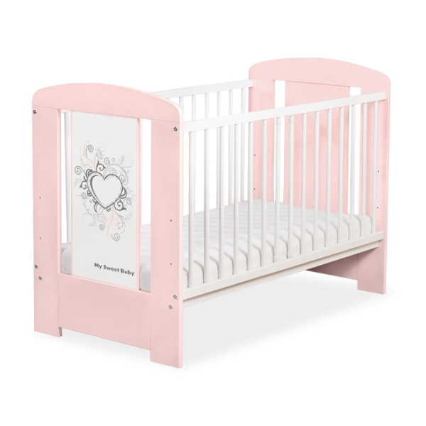 Lettino Neonato 120x60cm Rosa