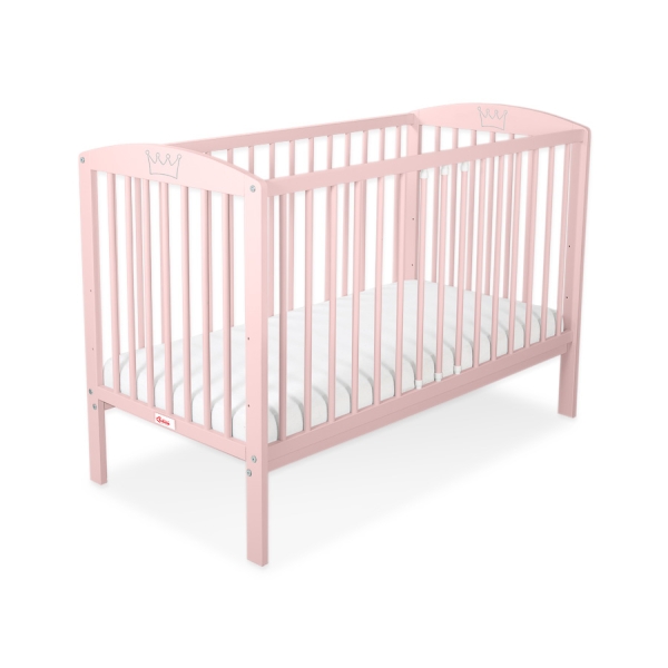 Lettino Neonato 120x60cm Rosa Cipria