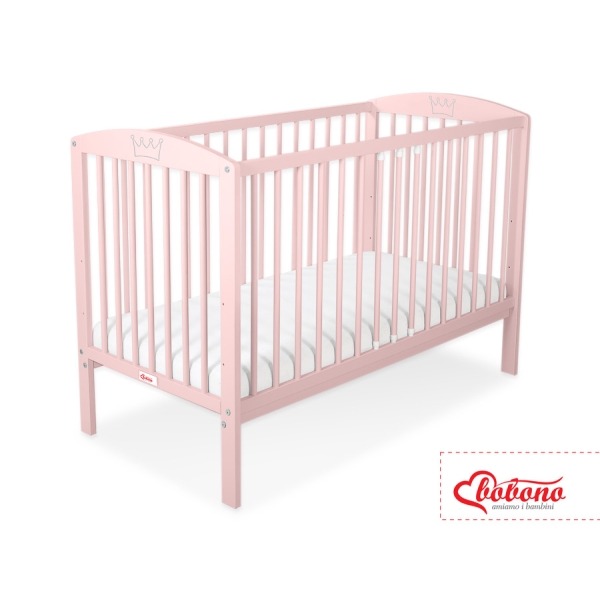 Lettino Neonato 120x60cm Rosa Cipria
