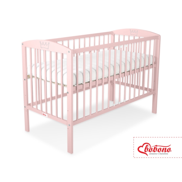 Lettino Neonato 120x60cm Rosa Cipria