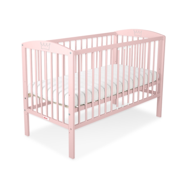 Lettino Neonato 120x60cm Rosa Cipria