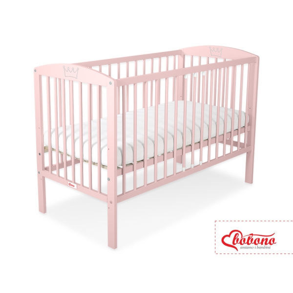 Lettino Neonato 120x60cm Rosa Cipria