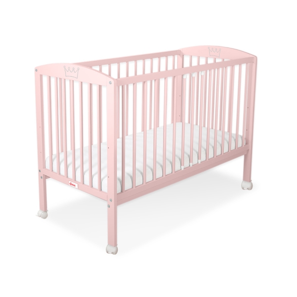 Lettino Neonato 120x60cm Rosa Cipria