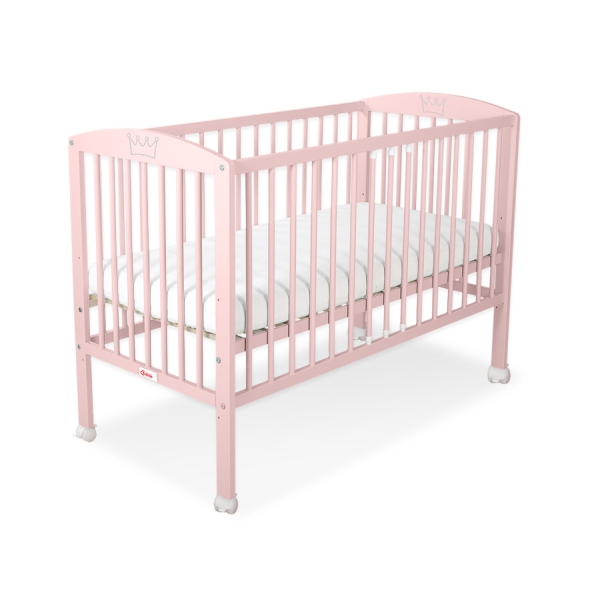 Lettino Neonato 120x60cm Rosa Cipria