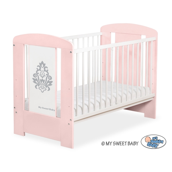 Lettino Neonato 120x60cm Rosa Glamour