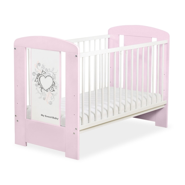 Lettino Neonato 120x60cm Rosa Rosa
