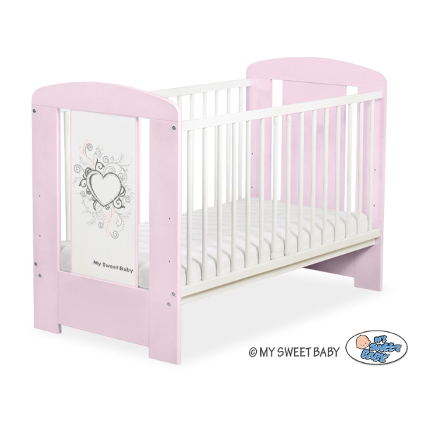 Lettino Neonato 120x60cm Rosa Rosa