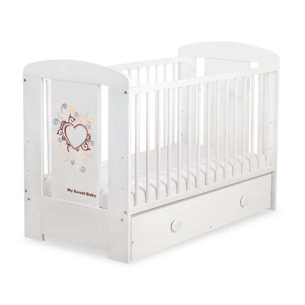 Lettino Neonato con Cassetto 120x60cm Maxi