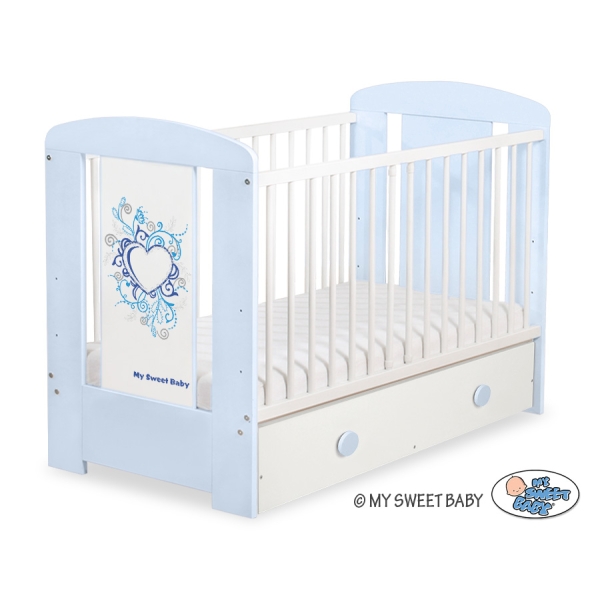 Lettino Neonato con Cassetto 120x60cm Maxi