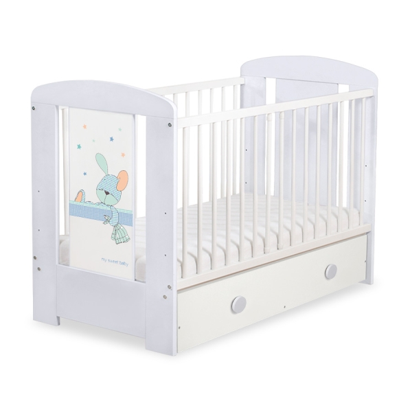 Lettino Neonato con Cassetto 120x60cm Maxi