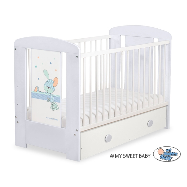 Lettino Neonato con Cassetto 120x60cm Maxi