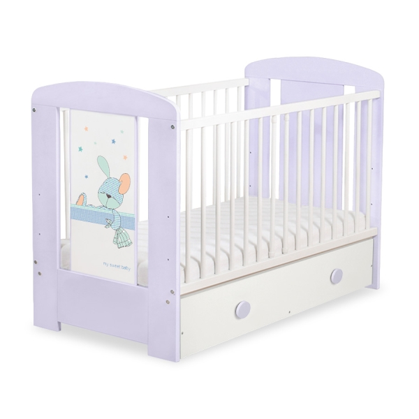 Lettino Neonato con Cassetto 120x60cm Maxi