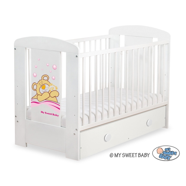 Lettino Neonato con Cassetto 120x60cm Maxi Barnaba