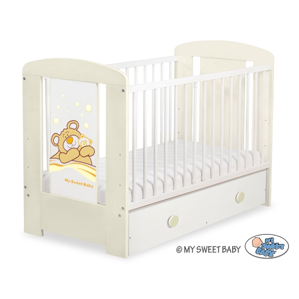Lettino Neonato con Cassetto 120x60cm Maxi Barnaba