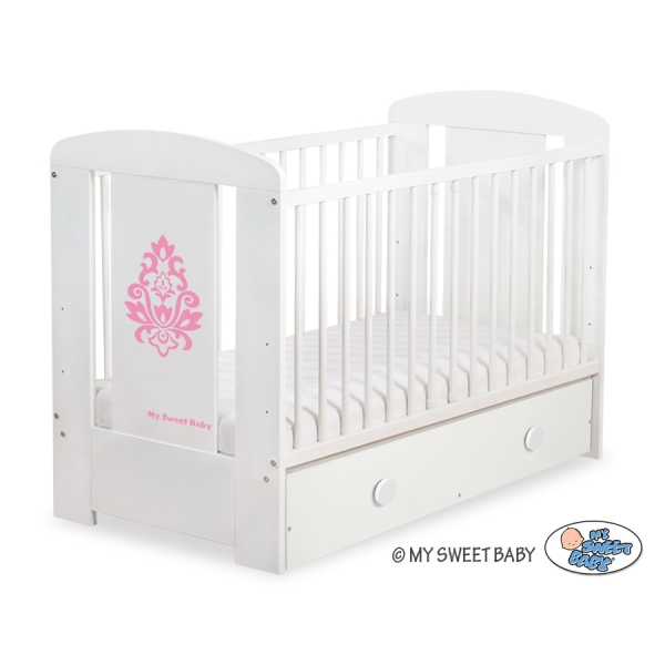 Lettino Neonato con Cassetto 120x60cm Maxi Glamour