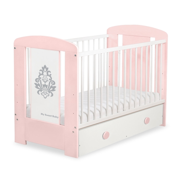 Lettino Neonato con Cassetto 120x60cm Maxi Glamour