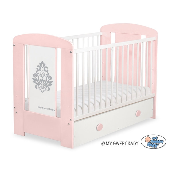Lettino Neonato con Cassetto 120x60cm Maxi Glamour