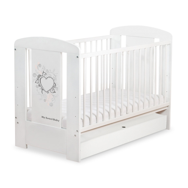 Lettino Neonato con Cassetto 120x60cm Standard