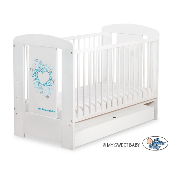 Lettino Neonato con Cassetto 120x60cm Standard