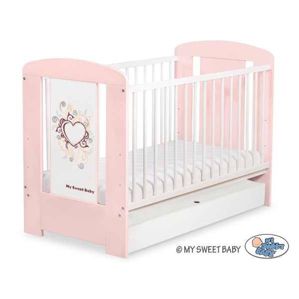 Lettino Neonato con Cassetto 120x60cm Standard