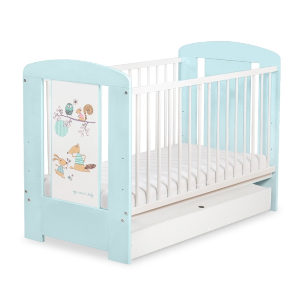 Lettino Neonato con Cassetto 120x60cm Standard
