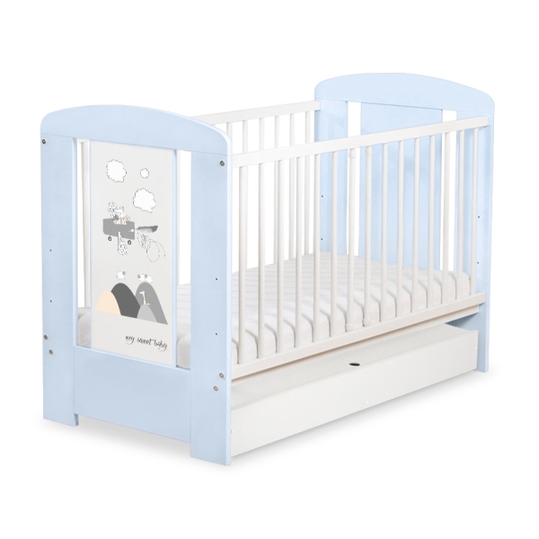 Lettino Neonato con Cassetto 120x60cm Standard