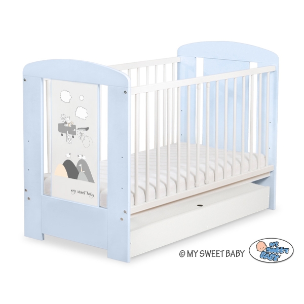 Lettino Neonato con Cassetto 120x60cm Standard
