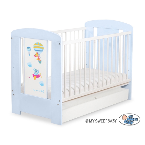 Lettino Neonato con Cassetto 120x60cm Standard
