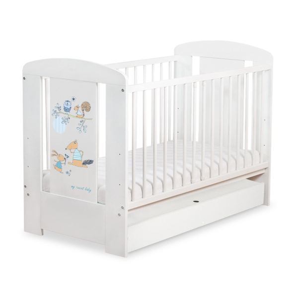Lettino Neonato con Cassetto 120x60cm Standard