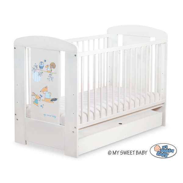 Lettino Neonato con Cassetto 120x60cm Standard