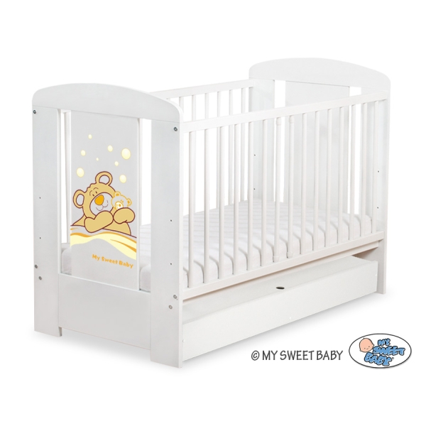 Lettino Neonato con Cassetto 120x60cm Standard Barnaba