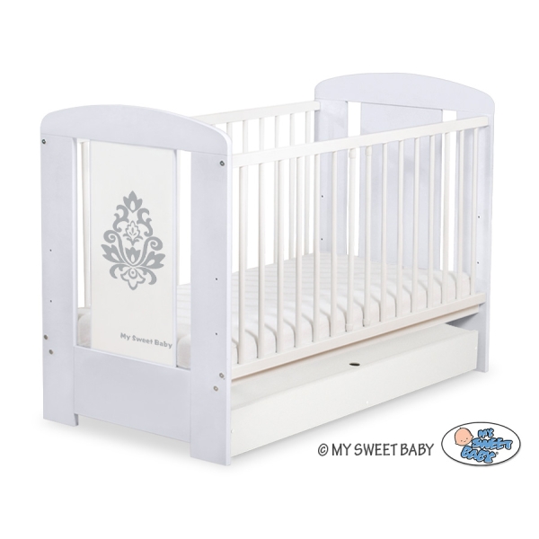 Lettino Neonato con Cassetto 120x60cm Standard Glamour
