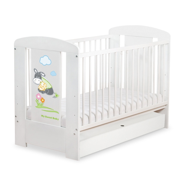 Lettino Neonato con Cassetto 120x60cm Standard Luca
