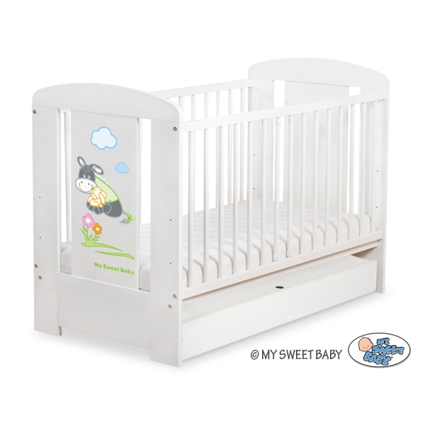 Lettino Neonato con Cassetto 120x60cm Standard Luca