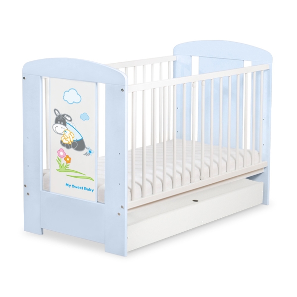 Lettino Neonato con Cassetto 120x60cm Standard Luca