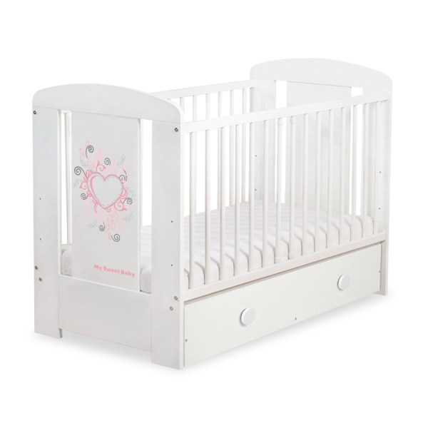 Lettino per Neonato 120x60cm con Cassetto Maxi