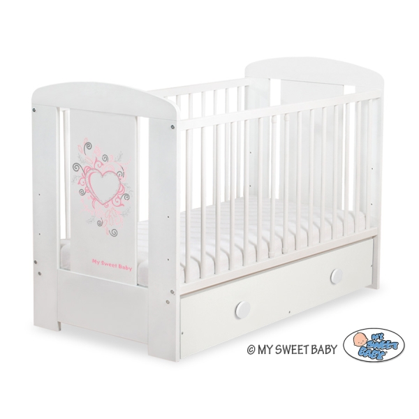 Lettino per Neonato 120x60cm con Cassetto Maxi
