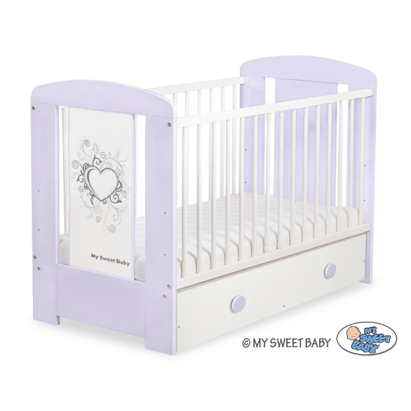 Lettino per Neonato 120x60cm con Cassetto Maxi