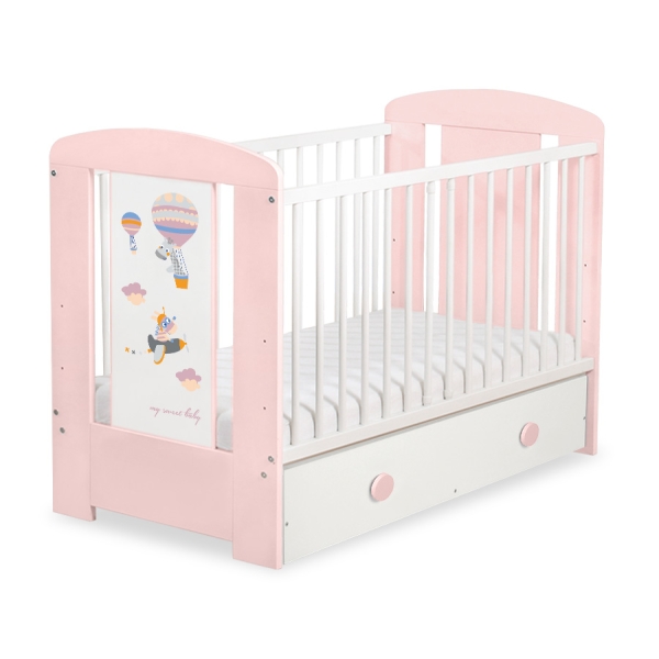 Lettino per Neonato 120x60cm con Cassetto Maxi