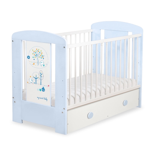 Lettino per Neonato 120x60cm con Cassetto Maxi