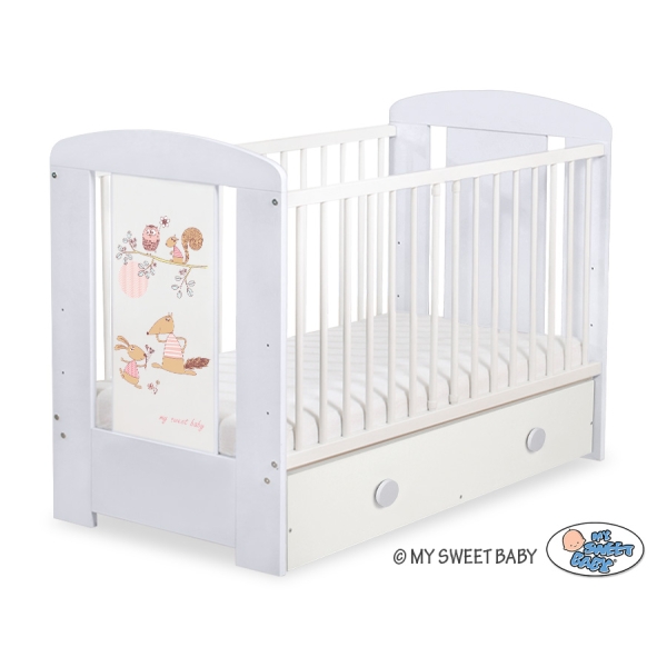 Lettino per Neonato 120x60cm con Cassetto Maxi