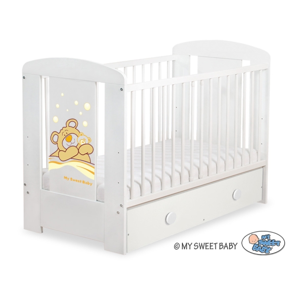 Lettino per Neonato 120x60cm con Cassetto Maxi Barnaba