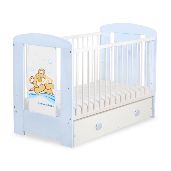 Lettino per Neonato 120x60cm con Cassetto Maxi Barnaba