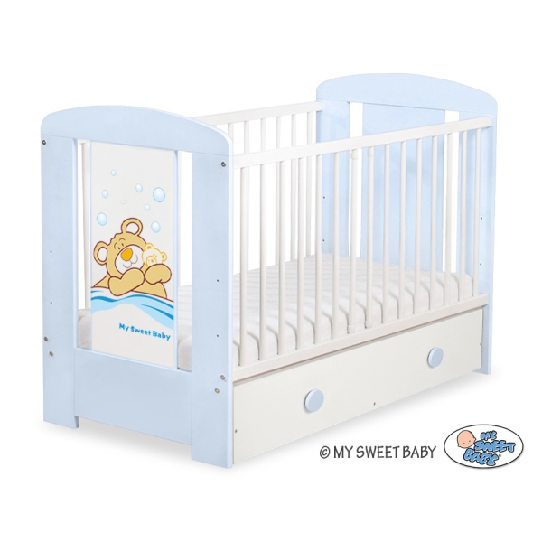 Lettino per Neonato 120x60cm con Cassetto Maxi Barnaba