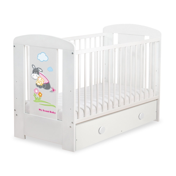 Lettino per Neonato 120x60cm con Cassetto Maxi Luca